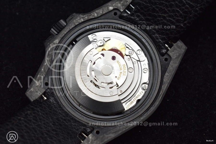 Nylon VSF Carbon Submariner VS3135 Edition Dial Best Black DIW on Red 1:1 Black Strap 0208